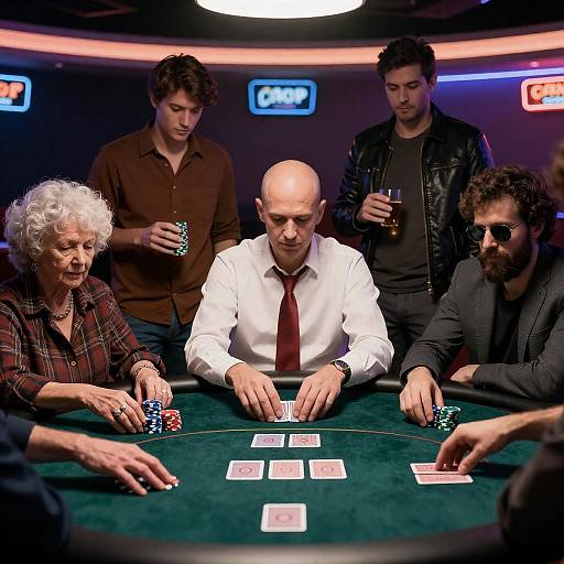 Casino Poker Night with Friends