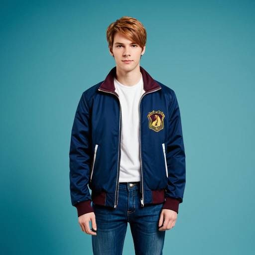 Young man in casual sporty jacket and jeans
