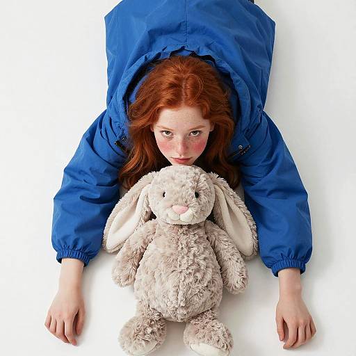 Quiet Girl with Silky Red Hair