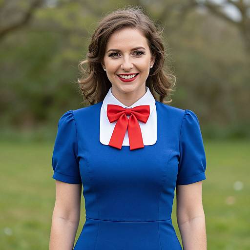 Woman in Brits Abroad Fancy Dress