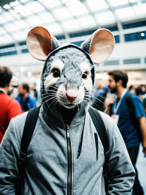 Person in Rat Costume at Cosplay Convention