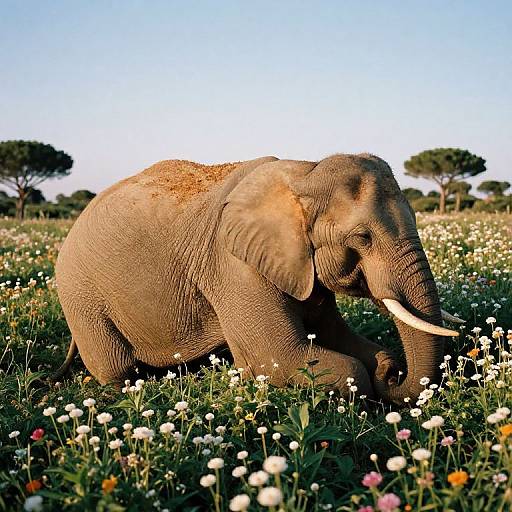 Ellipse Elephant in Menorca Field