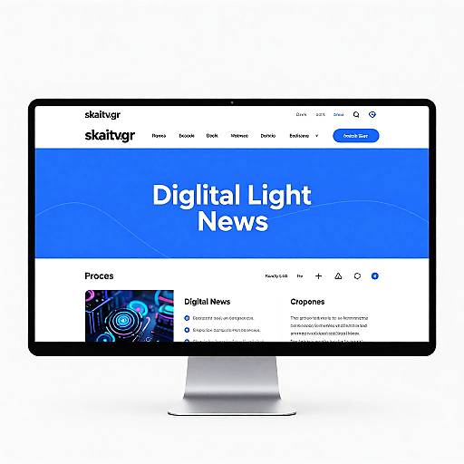Minimalist Futuristic Digital News Portal