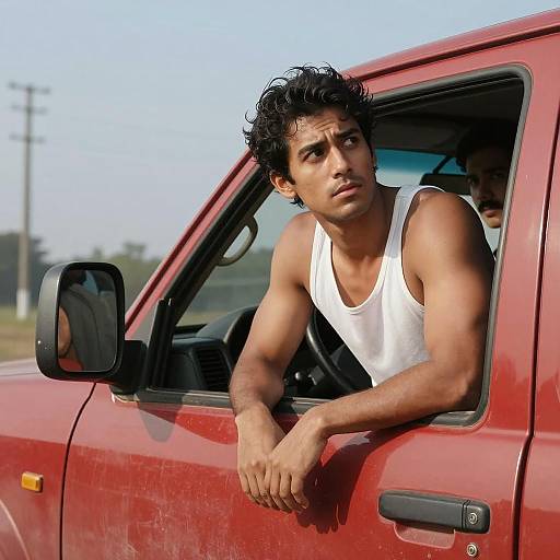 Intriguing Encounter at the Truck Window