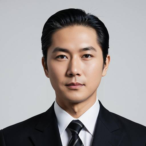 Mature Asian Man in Formal Suit