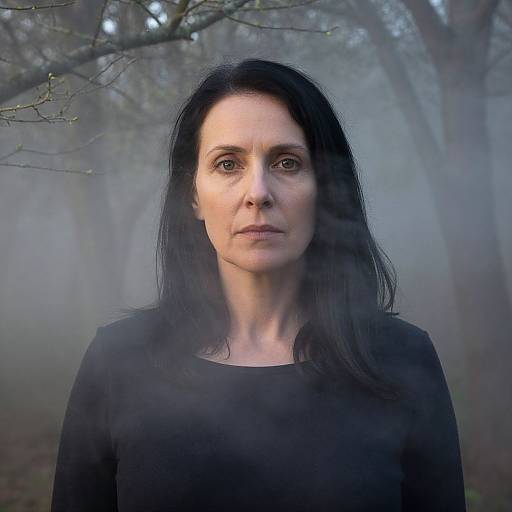 Ethereal Double Exposure Woman Portrait