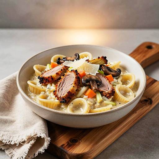 Creamy Orecchiette with Fennel-Spiced Porchetta