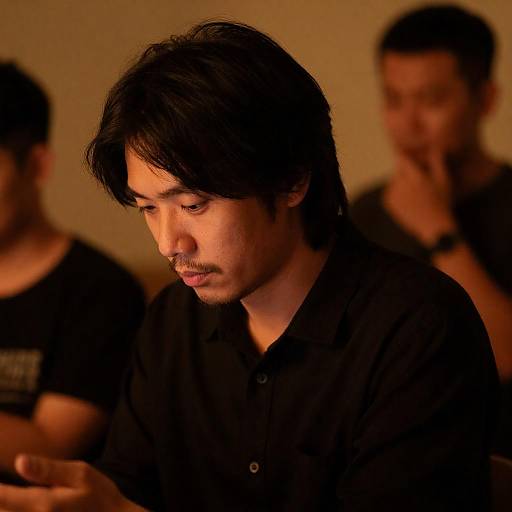 Warm Portrait of a Focused Man