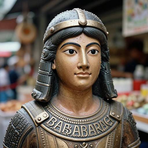Babylonian Art Statue in Wet Market