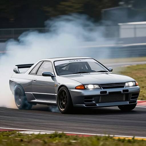 Nissan R-32 Drifting Action Shot