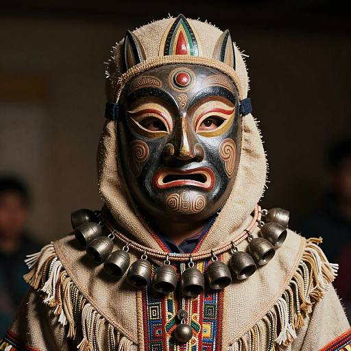 Pentaculo Performer in Traditional Regalia