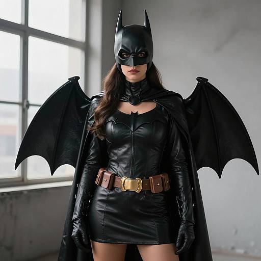 Realistic Batgirl Cosplay Photograph