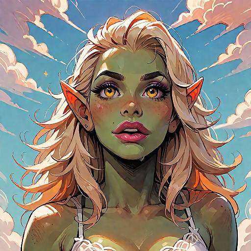 Joyful Cowboy Shot of a Model