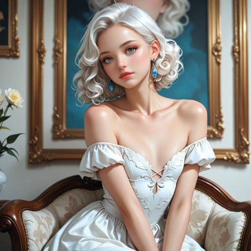 Surreal Portrait of a Girl in White Surreal Portrait of a Girl in White