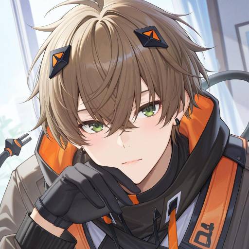 Illustration of Alban knox, nijisanji in the style of Catsmoon