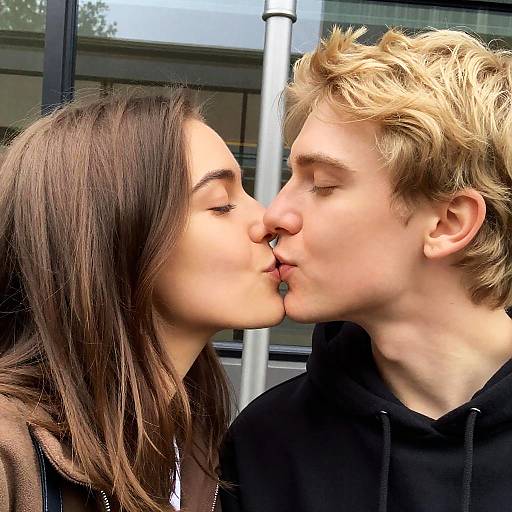 Intimate Moment: Couple Under Natural Light