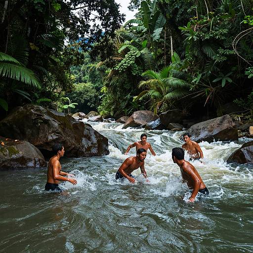 Wild Jungle River Swim Training