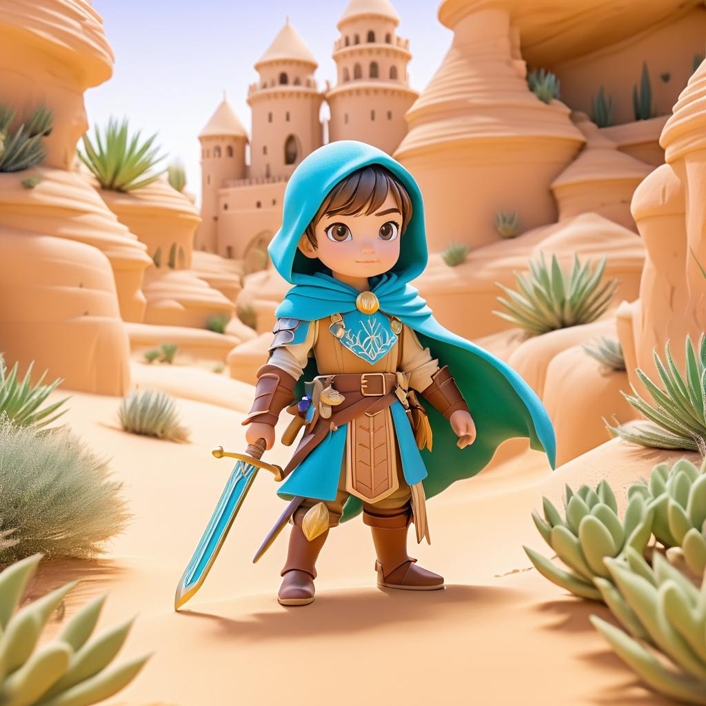 Brave Knight's Magical Desert Adventure