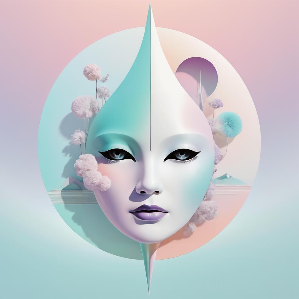 Surreal Portrait with Dreamy Pastels