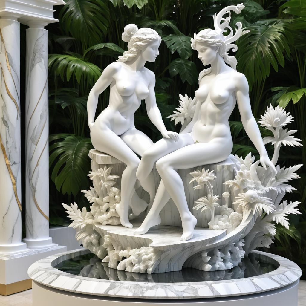 Surreal Garden of Eden Sculpture Design