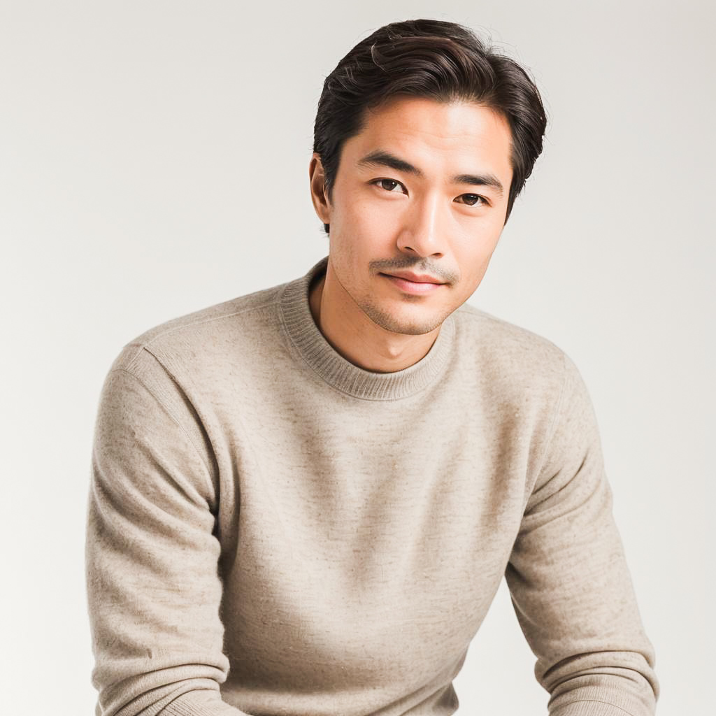 Elegant Studio Portrait of a Confident Man