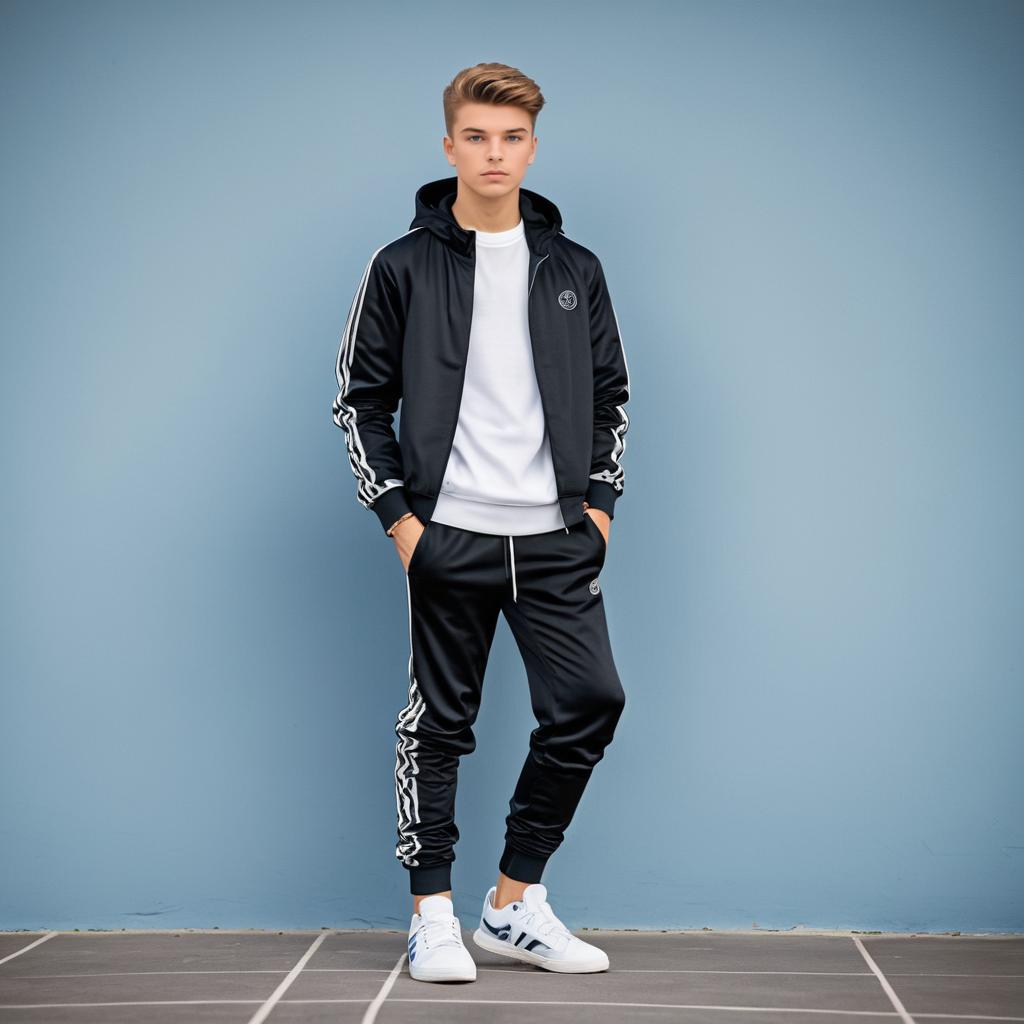 Sporty Fashion Photography of Teen Boy