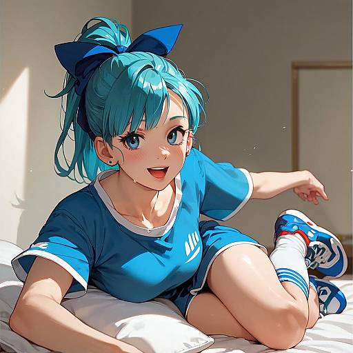 Saiyan Saga Bulma — Blue Dress Smile