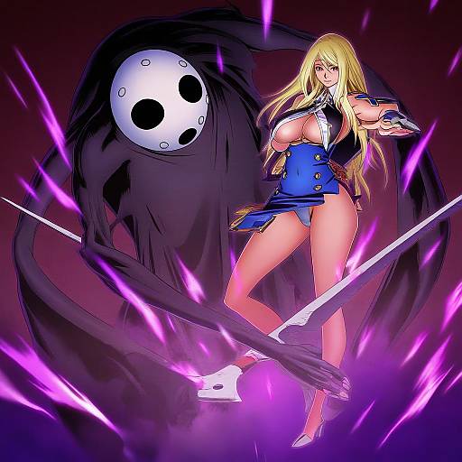 Illustration of Arakune, blazblue in the style of Tatsunami youtoku