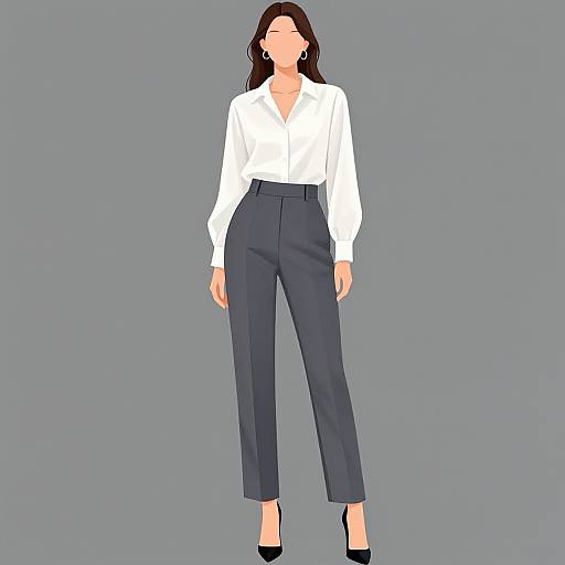 Chic Woman in Modern Fashion