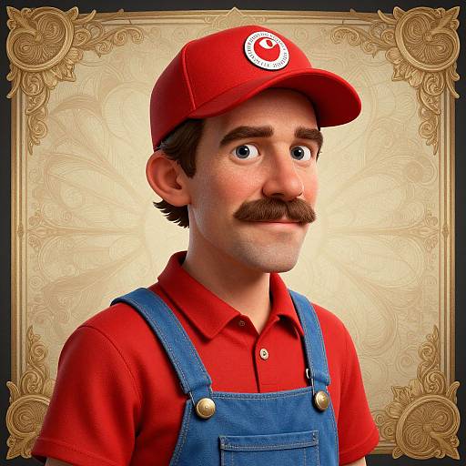 Detailed VFX Caricature of Man