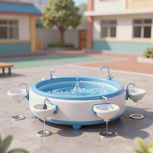 Futuristic Water Recycling System in School