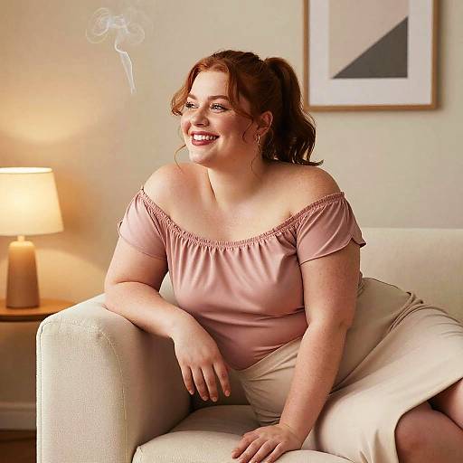 Romantic Haze with Curvy Woman