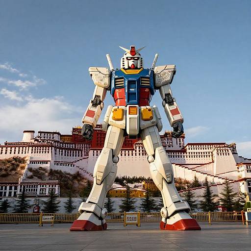 Gundam RX-78 Statue at Potala Palace Square