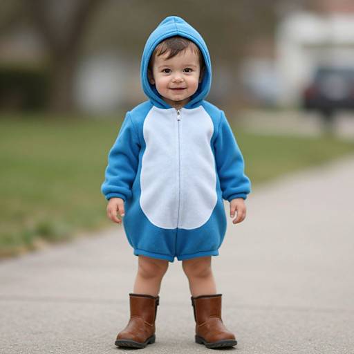 Toddler in Round Earth Costume