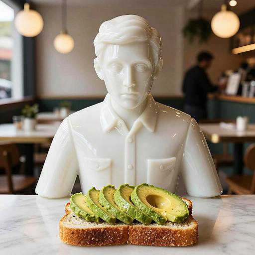 Avocado Toast Human Sculpture