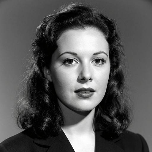 Vintage Black-and-White Portrait