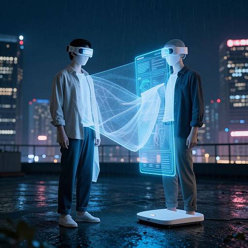 Futuristic Clothes Remover AI Device