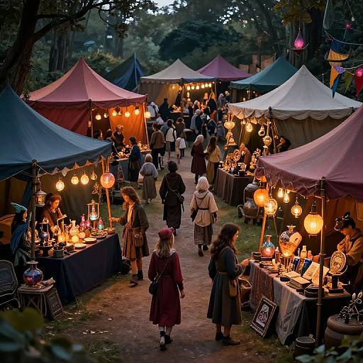 Enchanting Fantasy Marketplace Scene