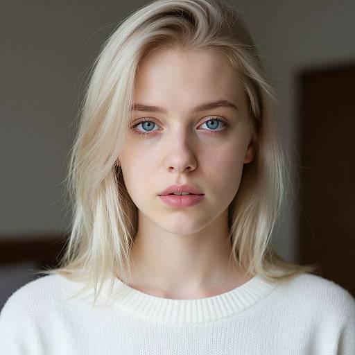 Casual Portrait of Blonde Woman