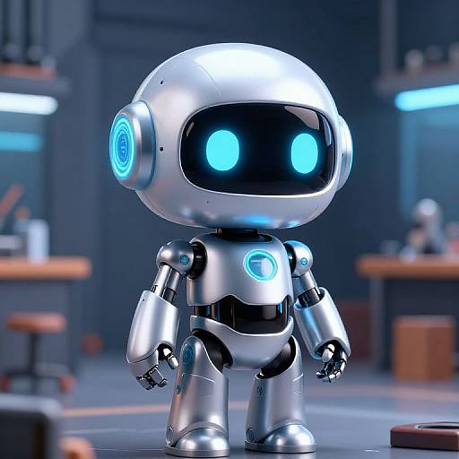 3D Cute Robot Companion Avatar