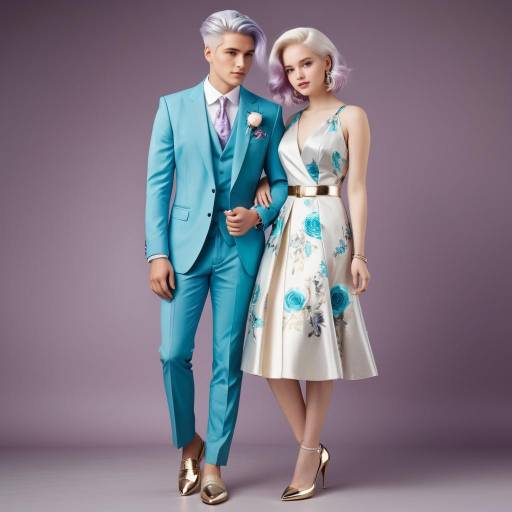 Charming Couple in Vintage Attire Charming Couple in Vintage Attire