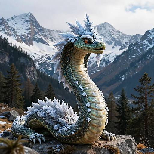 Kukulkan Frost-Feathered Serpent Deity