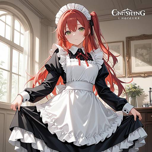Red-Haired Maid in Alternate Costume