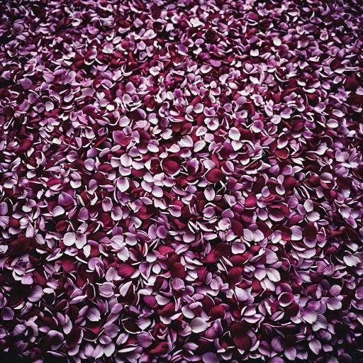 Close-up of Purple Flower Petals