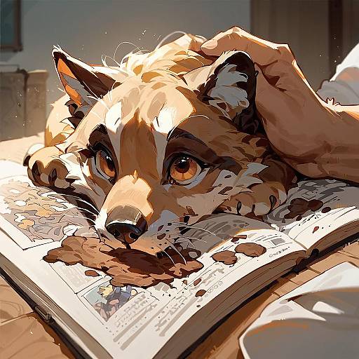 Cute Furry Creature in Muddy Setting