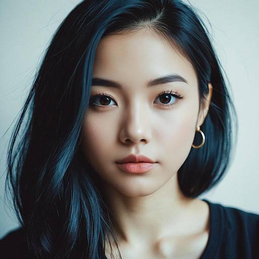 Thoughtful Girl Portrait in Ross Tran Style