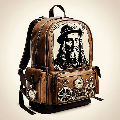 Steampunk Leonardo da Vinci Backpack