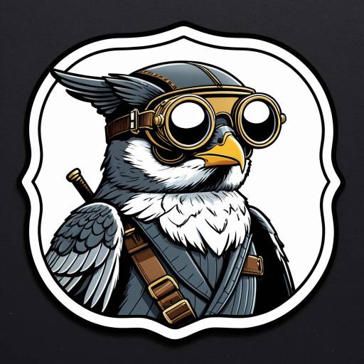 Chimney Swift Bird Cartoon Sticker