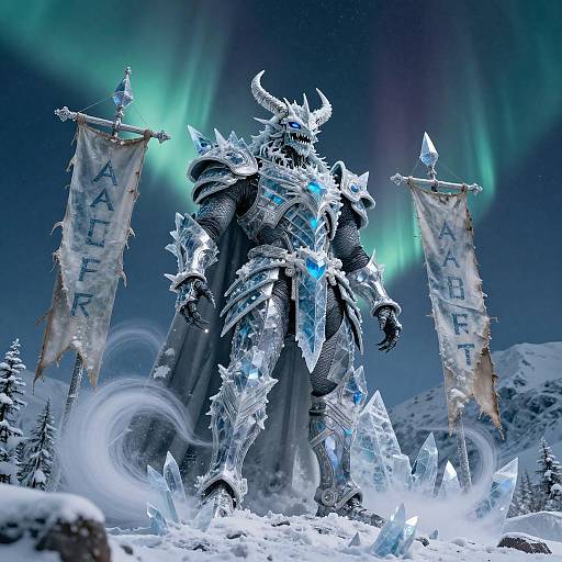 Epic Frostbound Leviathan Rider Scene