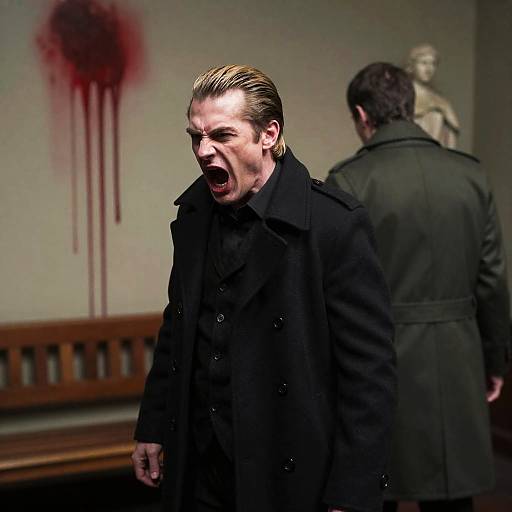 Intense Scene of Horror and Emotion